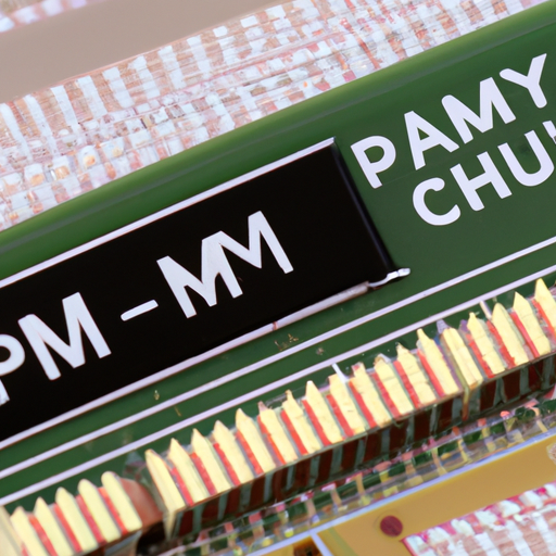A close-up of a ddr5 ram stick focusing on the pmic and ecc text printed on the circuit