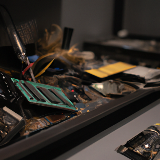 A desk with a disassembled pc and the ram in focus highlighting its durability