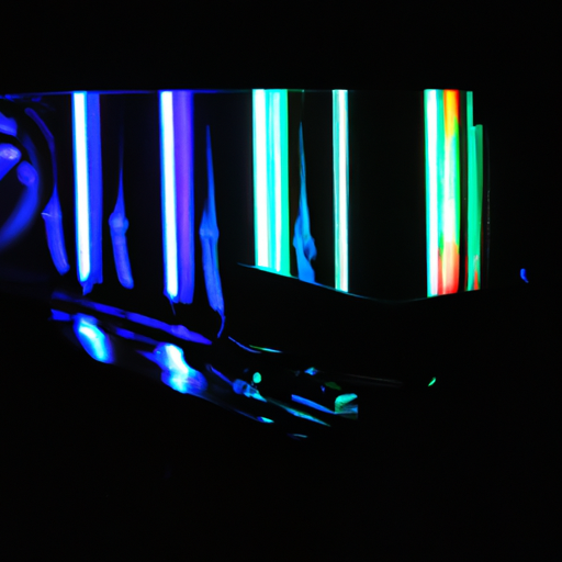 The intricate rgb lighting of the trident z5 ram sticks glowing in a dark pc case highlighting the customizable color spectrum