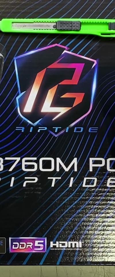 Asrock b760m pg riptide motherboard logo