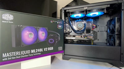 Review: CoolerMaster MasterLiquid ML240L RGB V2 AIO Cooler (2024) logo