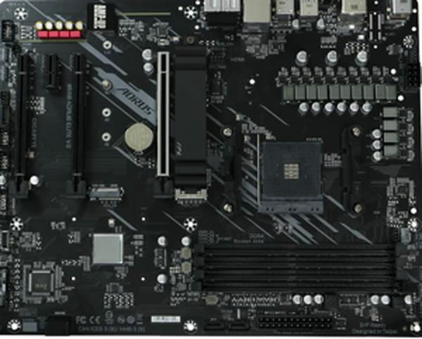 Gigabyte b550 aorus elite v2 motherboard full front view