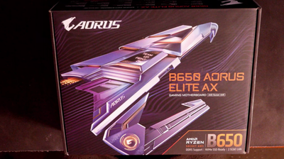 Powerful motherboard: the GIGABYTE B650 AORUS Elite AX (2024) logo