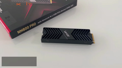 My use of the Lexar 2TB NM800 PRO M.2 PCIe Gen4x4 NVMe SSD with Heatsink (2024) logo